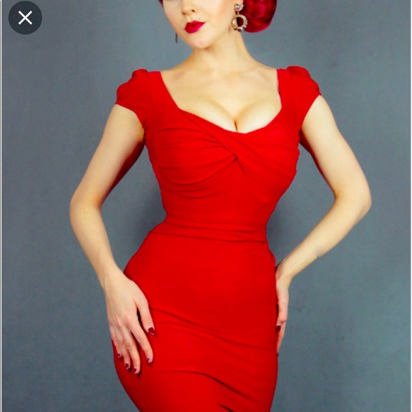STOP STARING BILLION DOLLAR RED DRESS - Picture 1 of 2